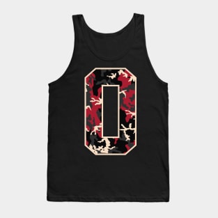 Initial Capital Letter O Camo Alphabet Gift Women Men Tank Top